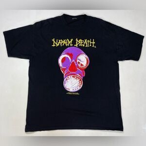 Napalm Death Graphic T-shirt Men XXL Black Short Sleeve Music